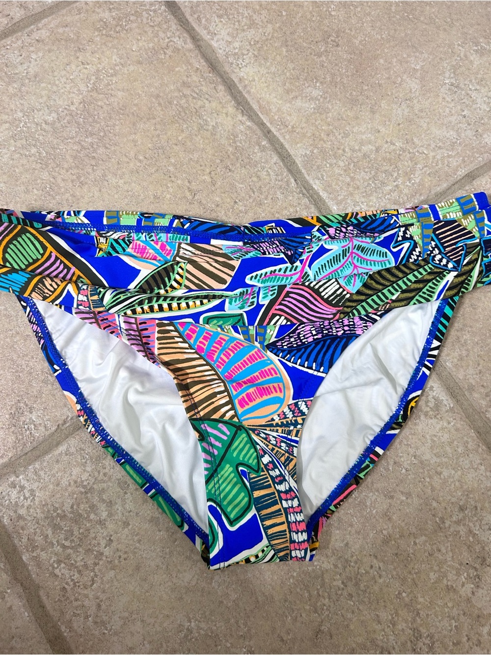 La Blanca floral jungle bikini bottom size 12 NWOT
